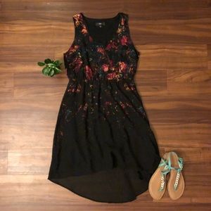 Black and Multi-colored Dress